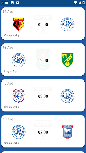 QPR FC Fan App Screenshot 3 - AppWisp.com