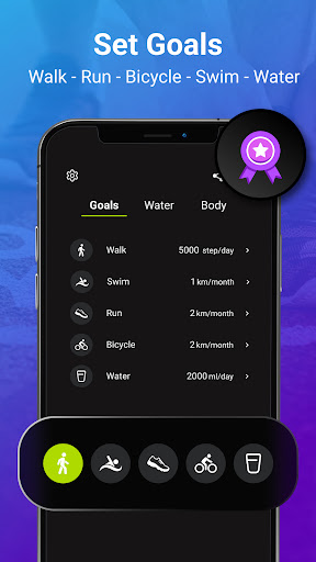Screenshot of Step Counter: Exercise Tracker