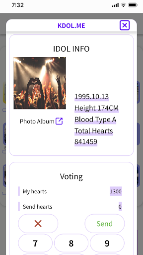 KDOL(kpop ranking, Idol ads) Screen 3