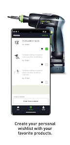 Captura de Pantalla 17 Aplicación Festool Order android