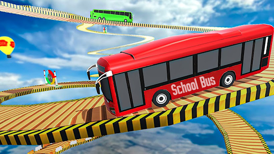 Crazy School Bus Stunts Drive