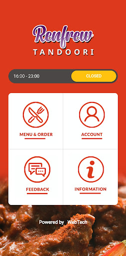Android application Renfrew Tandoori screenshort