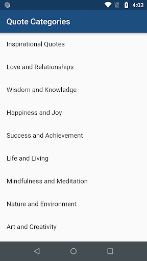 Android application Mindful Quotes Daily screenshort