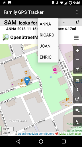 Family GPS Tracker Screen 3