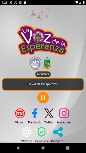 Android application La Voz de la Esperanza CO screenshort