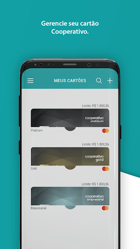 Android application Cooperativo Cartões screenshort