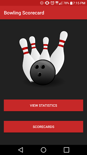 Android application Bowling Scorecard screenshort