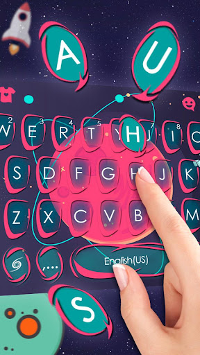 Cartoon Space Astro Keyboard T Screen 3