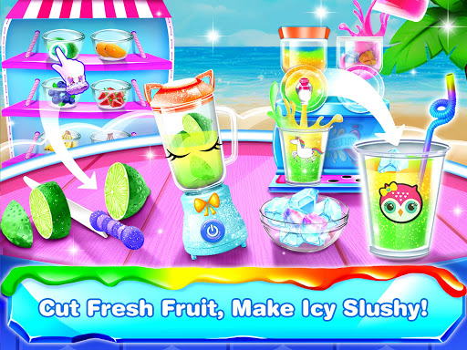 Rainbow Slushy Maker u2013 Slushie Ice Candy Bars  screenshots 4