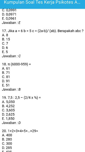 Kumpulan Soal Psikotes CPNS Screen 3