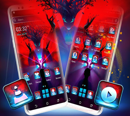 Silhouette Tree Man Theme Screen 2