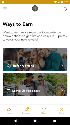 Android application K Cloud Rewards screenshort
