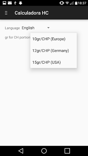 Carbohydrate Calculator