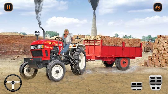Tractor Driving Games Mod Apk : Tractor Trolley Simulator 4