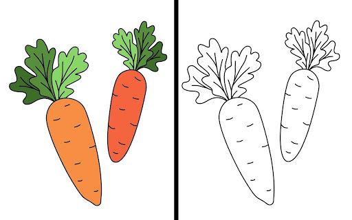 Coloring games vegetable paint screenshot 19