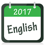 English Calendar 2017 icon