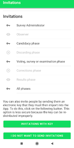 Atenea - Surveys and voting Screen 3