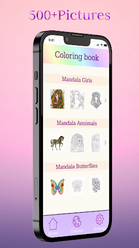 Coloring Book for Adults Games ekran görüntüsü