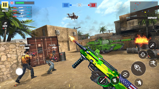 Fps Critical Fire - Gun Games MOD APK (Premium/Unlocked) screenshots 1