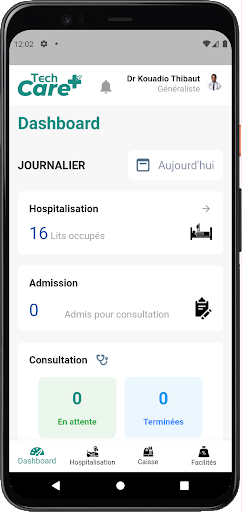 TechCare Admin Screen 2