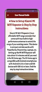Xiaomi Mi Wifi Repeater2 Guide