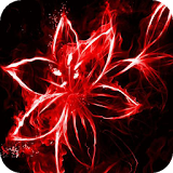 Red flower LWP icon