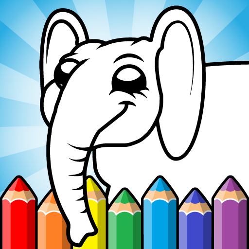 Easy coloring pages for kids  Icon