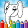 Easy coloring pages for kids icon