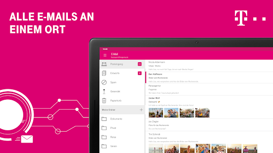 Telekom Mail - E-Mail-Programm Screenshot