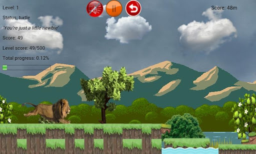 Lion Running Attack Jump Over Screen 2