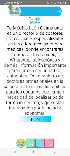 Android application Tu Médico screenshort