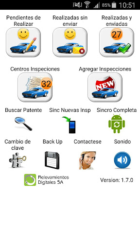 Android application Luz y Fuerza Car Inspection screenshort