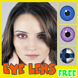 Eye lens photo editor icon