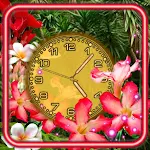Cover Image of Tải xuống Tropical Flowers Clock  APK