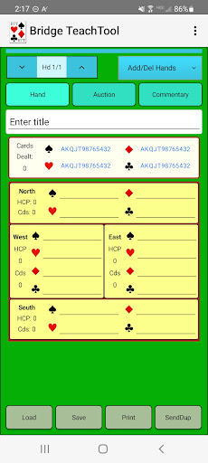 Android application BridgeTeachTool screenshort