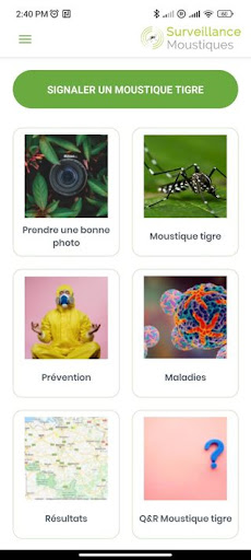 Android application Surveillance Moustiques screenshort