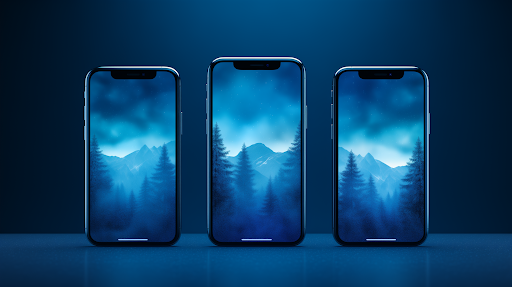Aesthetic Blue Wallpaper Screen 3