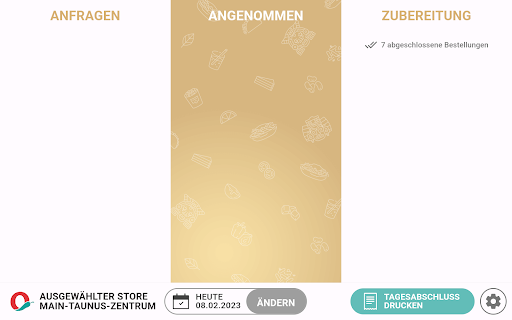 Android application chidoba ordermanager screenshort