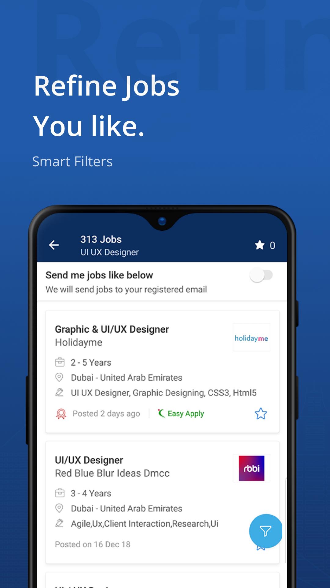 Android application Naukrigulf- Career & Job Search App in Dubai, Gulf screenshort