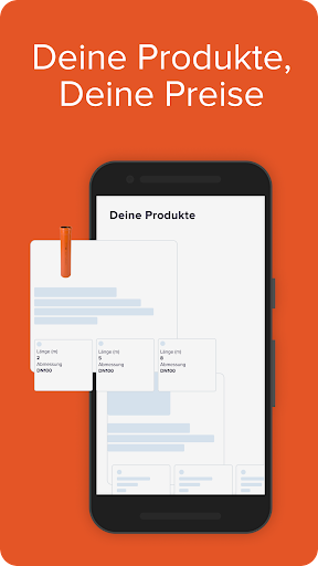Android application orderbar screenshort