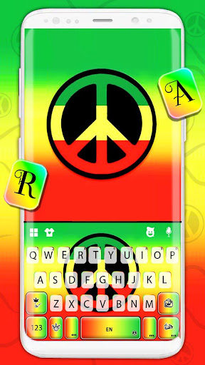 Android application Peace Reggae Keyboard Theme screenshort