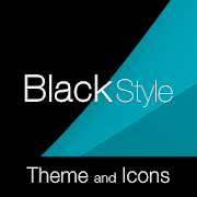 Black Cyan Premium Theme  Icon