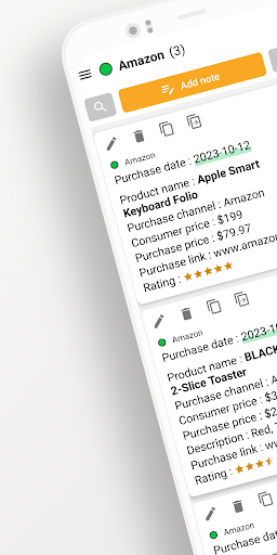 Android application Shopping Note - Memo screenshort