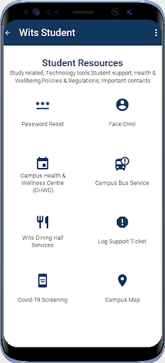 Android application Wits Mobile screenshort