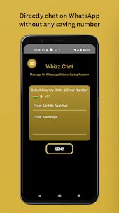 WhizzChat - No Contact Saving