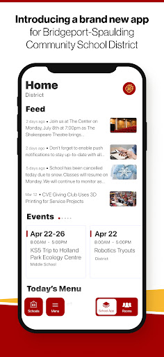 Android application Bridgeport Spaulding screenshort