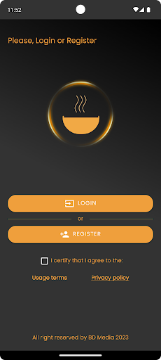 Android application Na kafi, hrana & ostalo screenshort