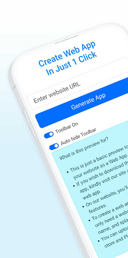 Swing2app Web App Converter Screenshot 1 - AppWisp.com