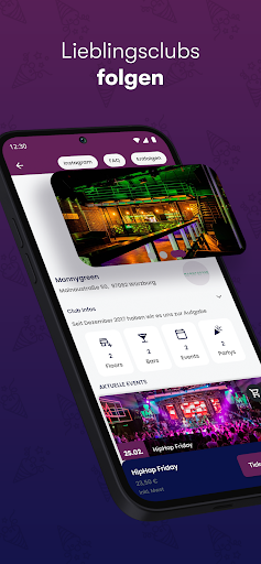 Android application myclub app screenshort