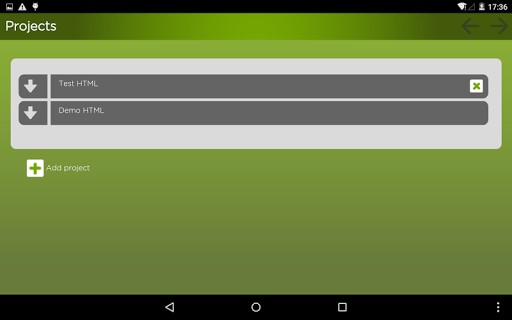 Android application CrewApp screenshort